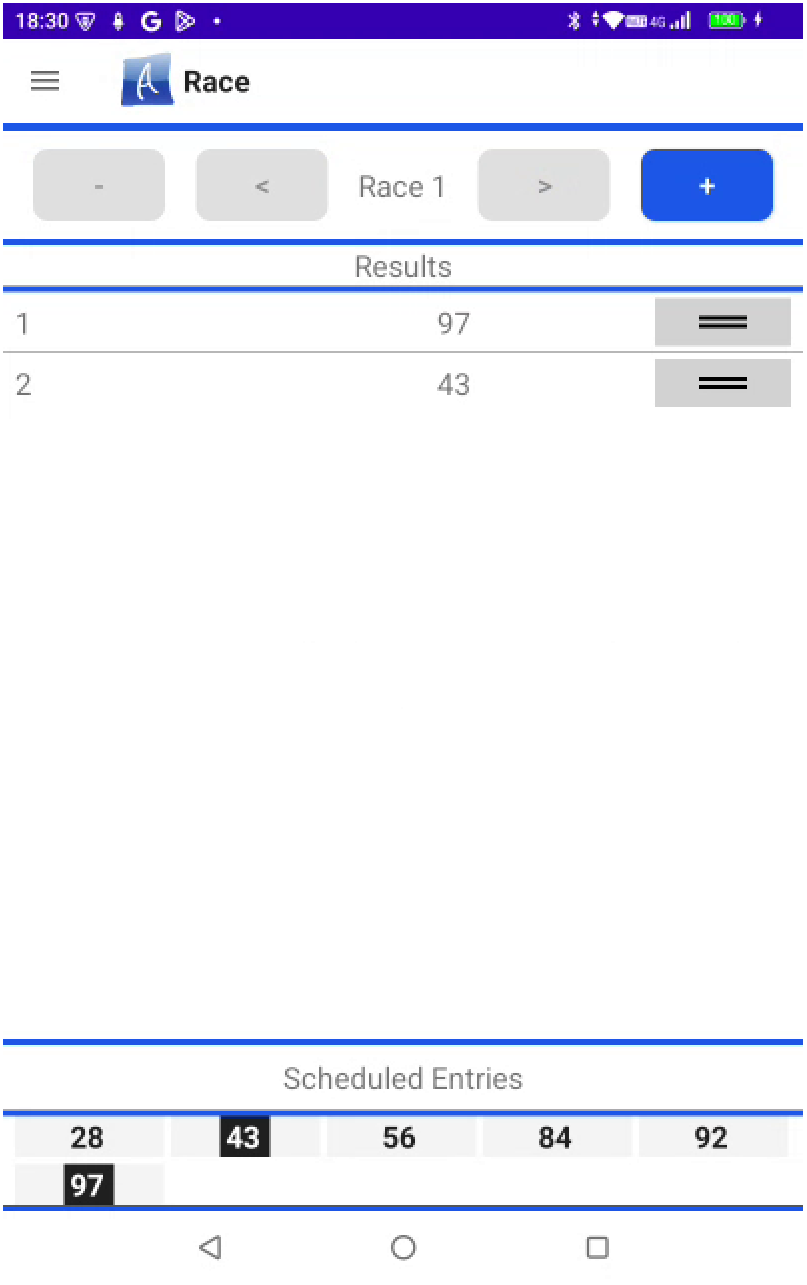 Race Screen